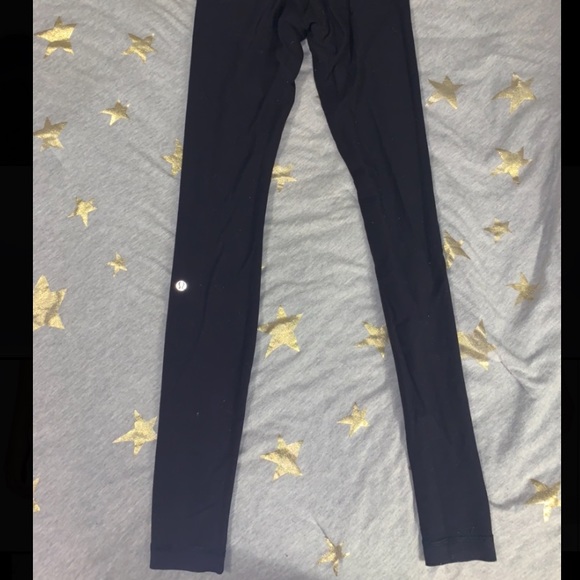 Wunder Under Black Lulu Lemon Leggings! Reversible - Picture 3 of 5